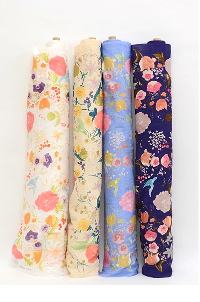 nani iro kokka japan fabric fuccra rakuen aegean [nani iro fabric, nani iro japan, kokka japan]