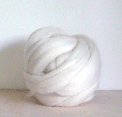 merino wool roving white [wool roving, white wool, white merino roving]