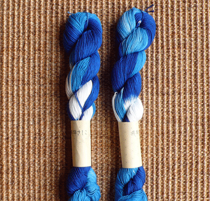 hida sashiko embroidery thread [sashiko thread, blue embroidery thread, blue sashiko thread]