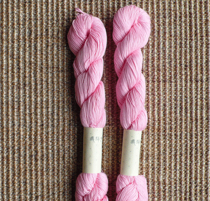 hida sashiko embroidery thread pink [sashiko thread, pink embroidery thread, pink sashiko thread]